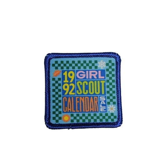 VTG Iron On Patch 1992 Girl Scouts Early 90s - Picture 1 of 6